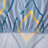 Sofa Cover – Damask Medallion – Sky Mist