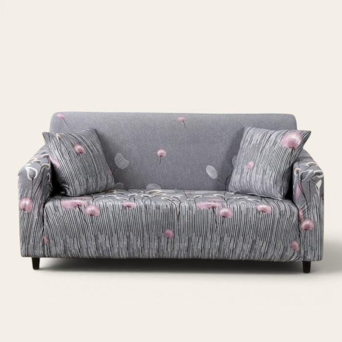 Sofa Cover – Dandelion Print – Stormy Blue