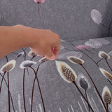 Sofa Cover – Dandelion Print – Stormy Blue
