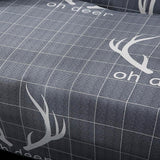 Sofa Cover – Deer Print – Charcoal