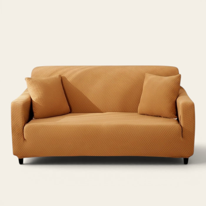 Sofa Cover – Diamond Quilted – Terracotta