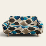 Sofa Cover – Egyptian Print – Bouclé Sand
