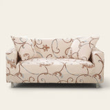 Sofa Cover – Filigree Print – Ivory Cream