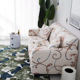 Sofa Cover – Filigree Print – Ivory Cream