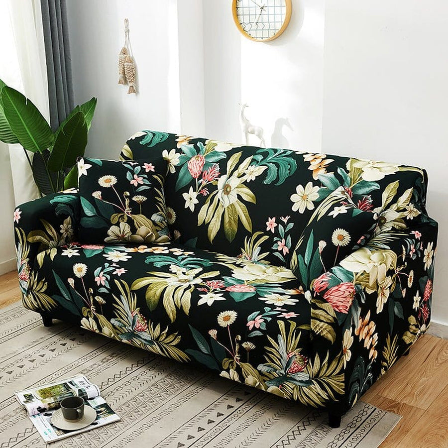 Sofa Cover – Floral Garden – Forest