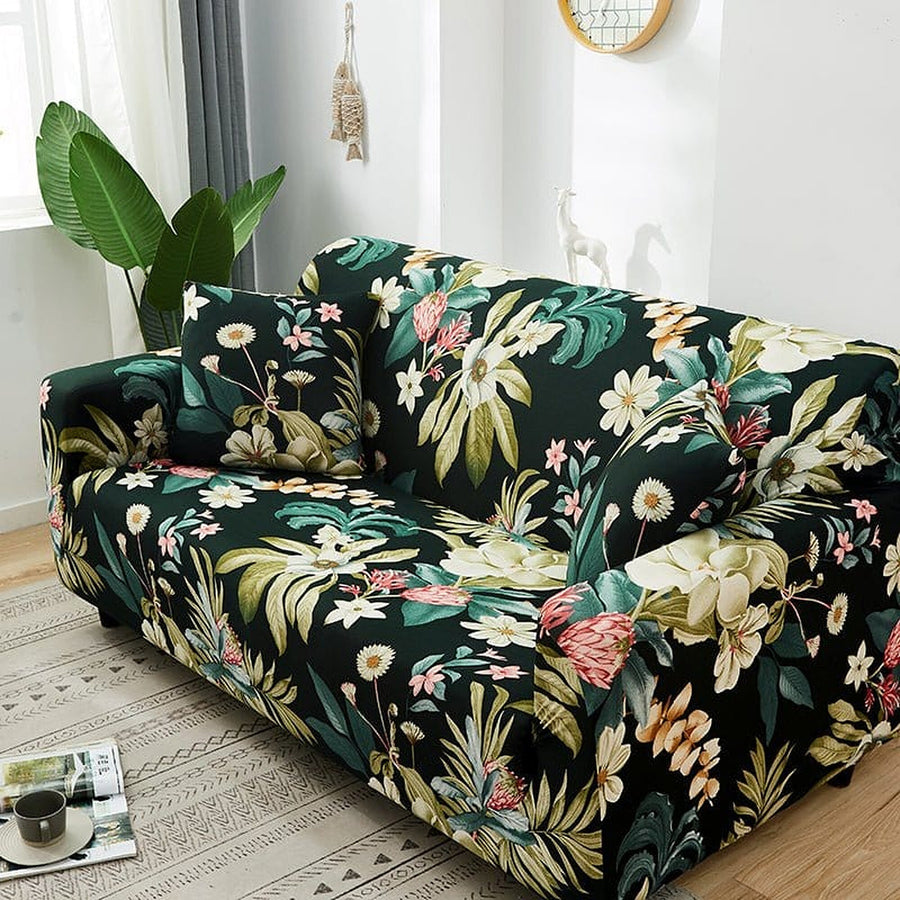 Sofa Cover – Floral Garden – Forest