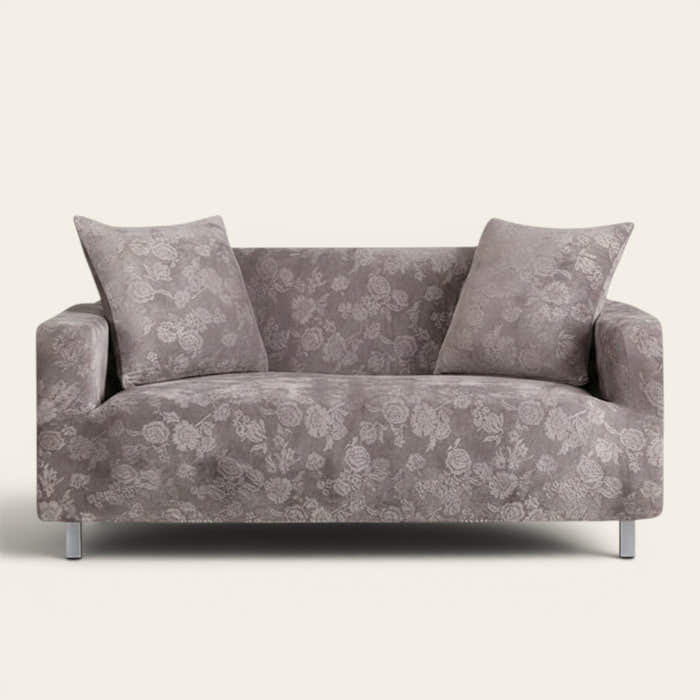 Sofa Cover – Floral Jacquard – Lavender Mist