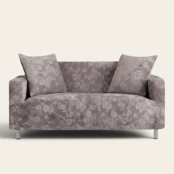 Sofa Cover – Floral Jacquard – Lavender Mist