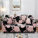 Sofa Cover – Floral Peony – Ink Black