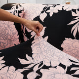 Sofa Cover – Floral Peony – Ink Black