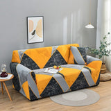 Sofa Cover – Geometric Bold – Honey