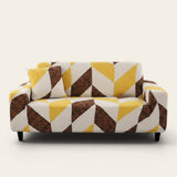 Sofa Cover – Geometric Chevron – Honey