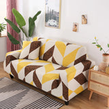 Sofa Cover – Geometric Chevron – Honey