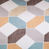 Sofa Cover – Geometric Hexagon – Bouclé Sand