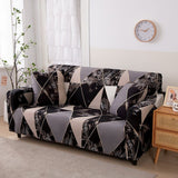 Sofa Cover – Geometric Marble – Charcoal