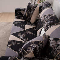 Sofa Cover – Geometric Marble – Charcoal