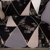 Sofa Cover – Geometric Marble – Charcoal