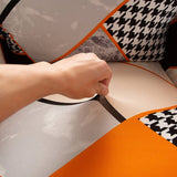 Sofa Cover – Geometric Patchwork – Terracotta