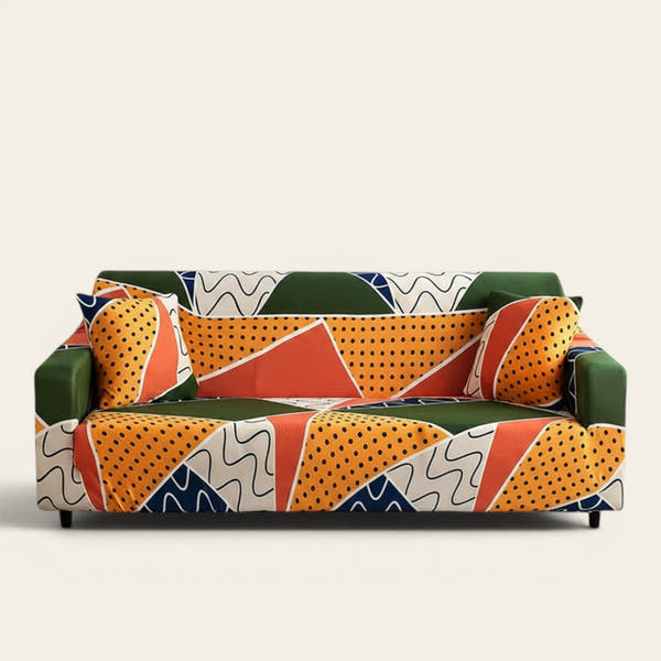 Sofa Cover – Geometric Pop – Forest