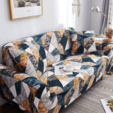 Sofa Cover – Geometric Triangles – Bouclé Sand