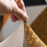 Sofa Cover – Geometric Triangles – Caramel
