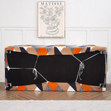 Sofa Cover – Geometric Triangles – Charcoal
