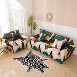Sofa Cover – Geometric Triangles – Midnight Navy