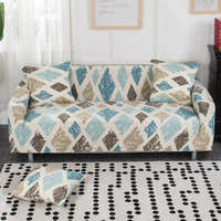 Sofa Cover – Harlequin Diamond – Sky Mist