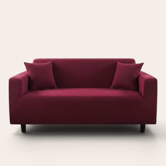 Sofa Cover – Jacquard – Bordeaux
