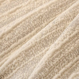 Grey Knit sofa cover, woven texture in close-up