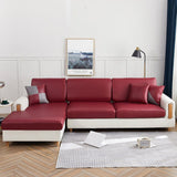 Sofa Cushion Cover – Leather Look – Bordeaux