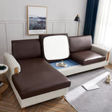Sofa Cushion Cover – Leather Look – Espresso