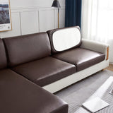 Sofa Cushion Cover – Leather Look – Espresso