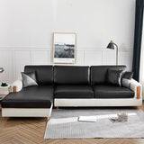 Sofa Cushion Cover – Leather Look – Ink Black