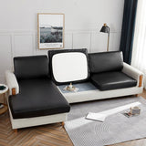 Sofa Cushion Cover – Leather Look – Ink Black