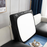 Sofa Cushion Cover – Leather Look – Ink Black