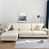 Sofa Cushion Cover – Leather Look – Ivory Cream