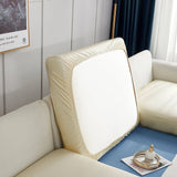 Sofa Cushion Cover – Leather Look – Ivory Cream