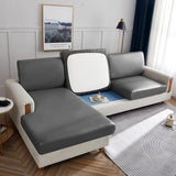 Sofa Cushion Cover – Leather Look – Pearl Grey