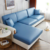 Sofa Cushion Cover – Leather Look – Sky Mist