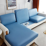 Sofa Cushion Cover – Leather Look – Sky Mist