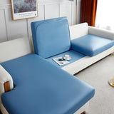 Sofa Cushion Cover – Leather Look – Sky Mist