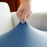 Sofa Cushion Cover – Leather Look – Sky Mist
