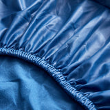 Sofa Cushion Cover – Leather Look – Stormy Blue