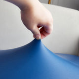 Sofa Cushion Cover – Leather Look – Stormy Blue