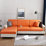 Sofa Cushion Cover – Leather Look – Terracotta