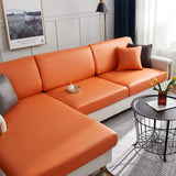 Sofa Cushion Cover – Leather Look – Terracotta