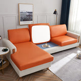 Sofa Cushion Cover – Leather Look – Terracotta