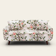 Sofa Cover – Magnolia Print – Ivory Cream