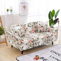 Sofa Cover – Magnolia Print – Ivory Cream